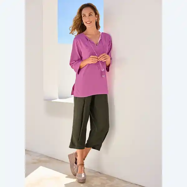 Bild 1 von Damen-Culotte aus Viskose und Leinen