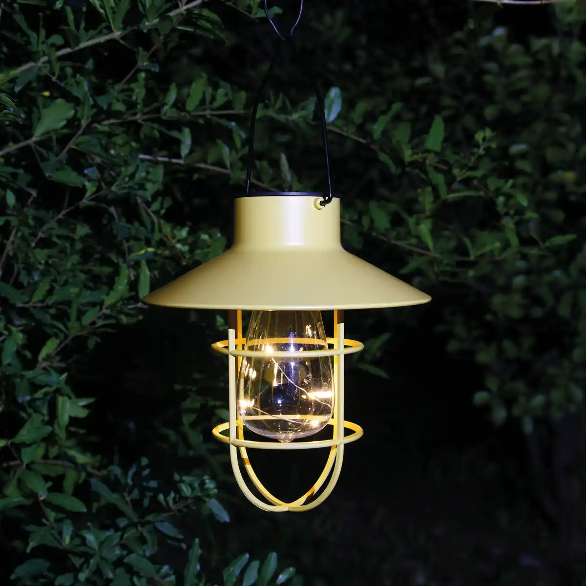 Bild 1 von toom LED-Solar-Laterne Kunststoff gelb 20 cm