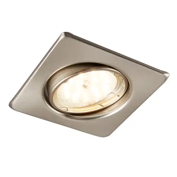 Bild 1 von toom LED-Einbauleuchten-Set nickelfarben 8,6 x 8,6 cm 3 Stück