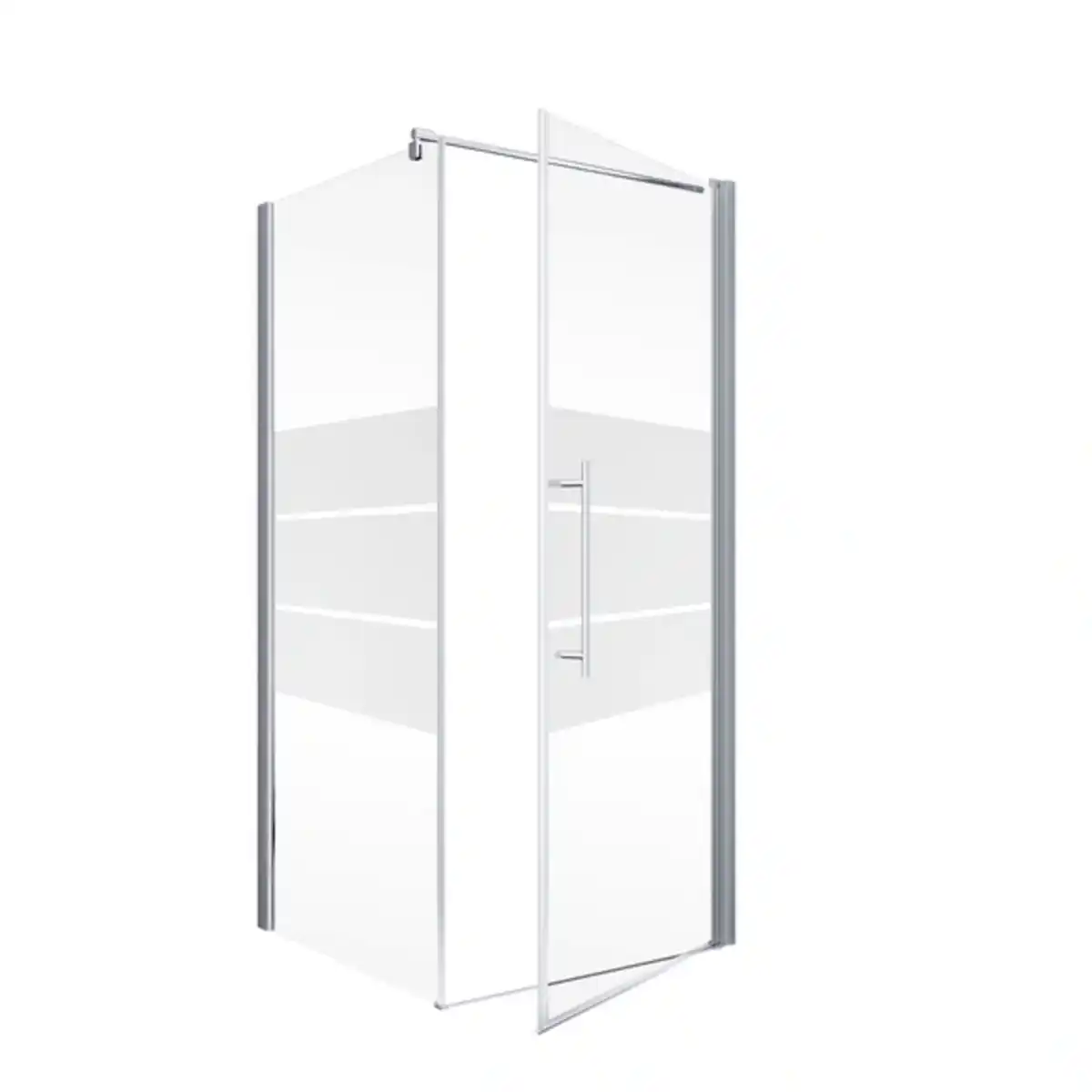 Bild 4 von Duschwand »Alexa Style 2.0«, BxH: 90 x 200 cm, ESG, Drehtür mit Seitenwand, Ecke