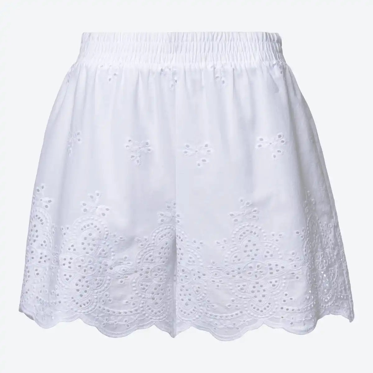 Bild 1 von Damen-Shorts mit Lochstickerei