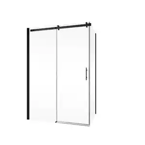 Duschkabine »Alexa Style 2.0«, Schiebetür inklusive SW, 120 x 80 x 200 cm, Mattschwarz