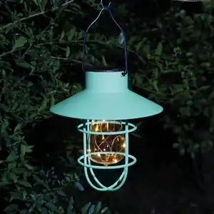 toom LED-Solar-Laterne Kunststoff grün 20 cm
