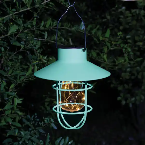Bild 1 von toom LED-Solar-Laterne Kunststoff grün 20 cm