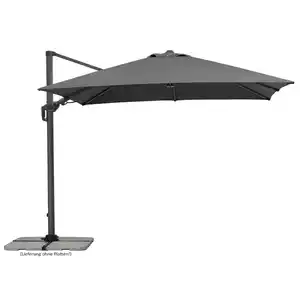 Schneider Ampelschirm 'Rhodos Twist Green Style'  anthrazit 300 x 300 cm