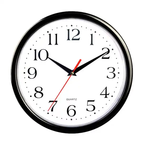 Bild 1 von Wanduhr (Analog), Ø: 25 cm, Klassik-Optik, schwarz/weiß