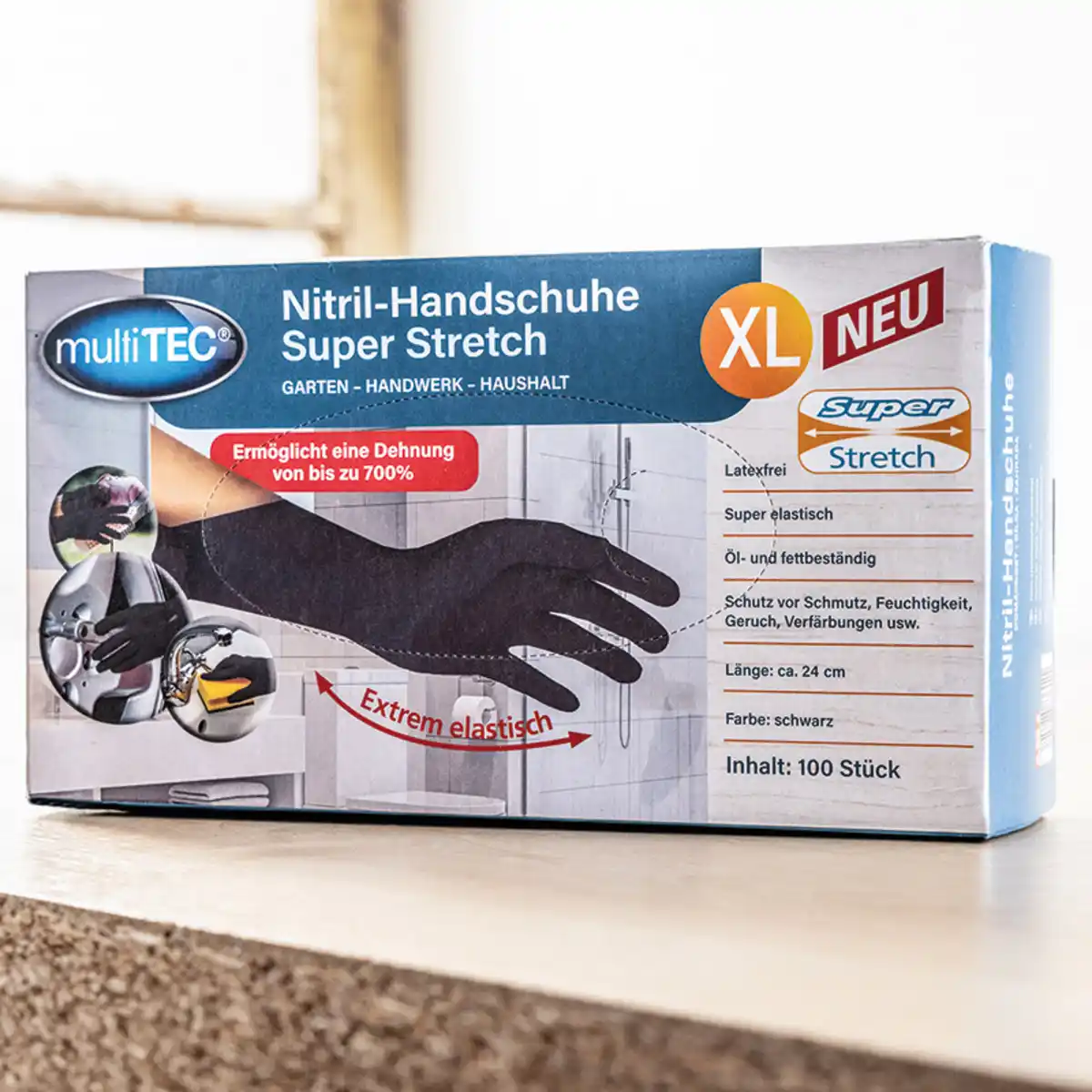 Bild 1 von Multitec Nitril-Handschuhe "Super Stretch" 100er
