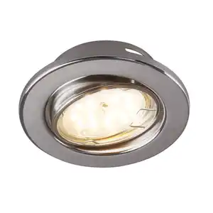 toom LED-Einbauleuchten-Set chromfarben Ø 8,6 cm 3 Stück