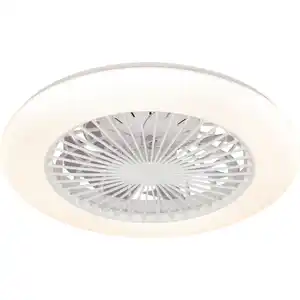 Deckenleuchte mit Ventilator weiß Ø 48 cm