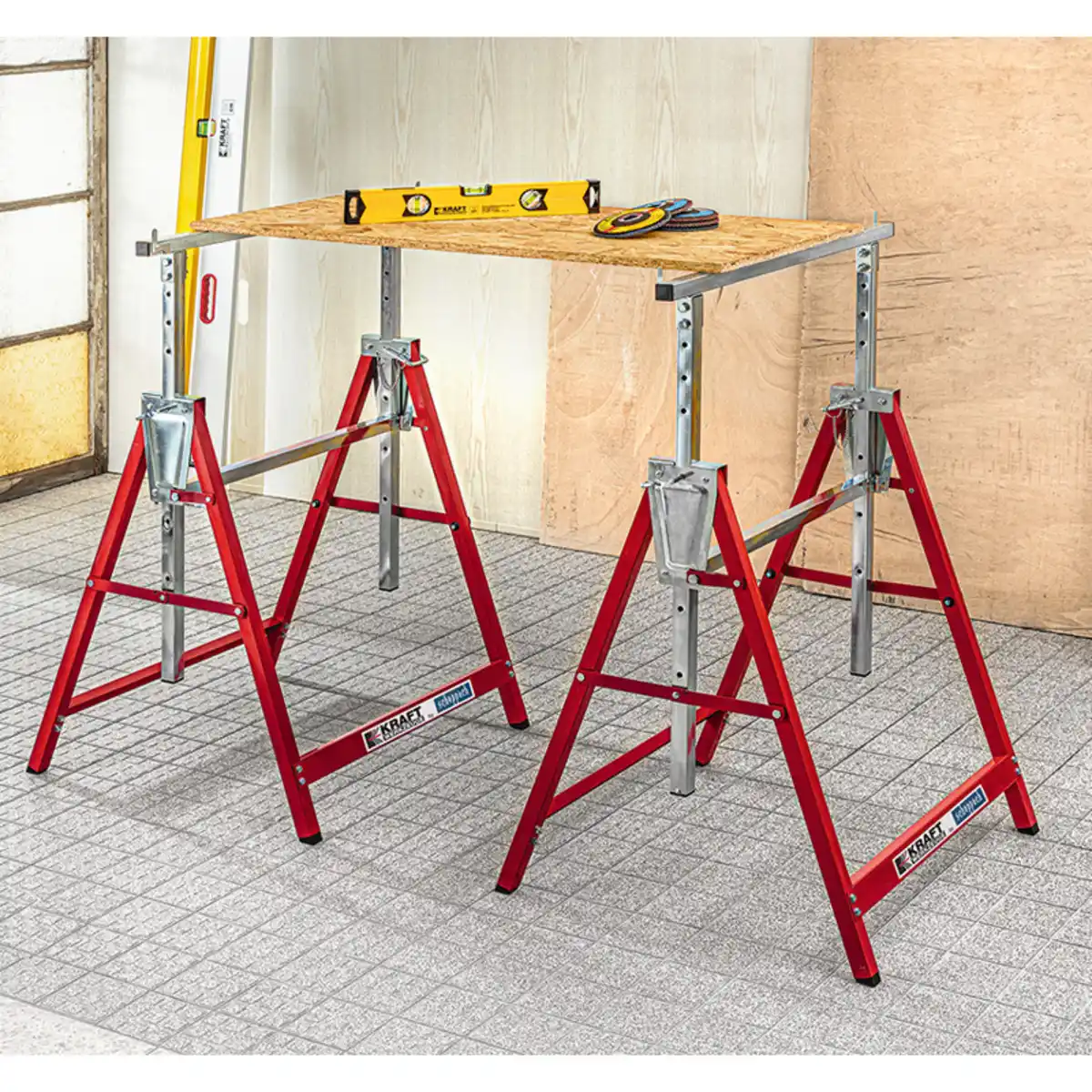 Bild 1 von Kraft Werkzeuge by Scheppach Teleskop-Arbeitsbock