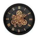 Bild 1 von Wanduhr, Ø 40 cm, Holz/Kunststoff, kupfer/schwarz