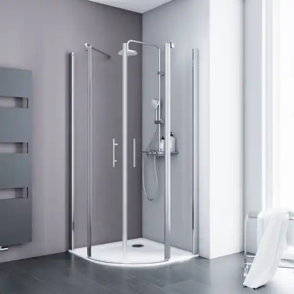 Bild 1 von Runddusche »ExpressPlus Alexa Style 2.0«, Radius: 55 cm, BxHxT: 90 x 192 x 90 cm, inkl. Duschwanne