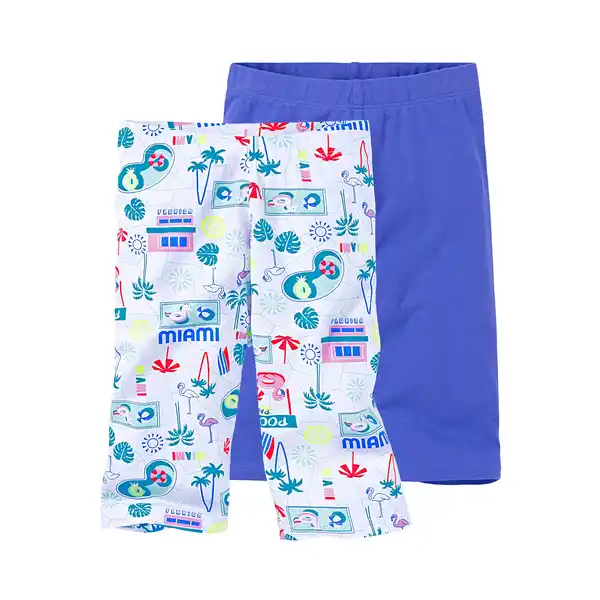 Bild 1 von Kinder-Mädchen-Radlerhosen, 2er-Pack