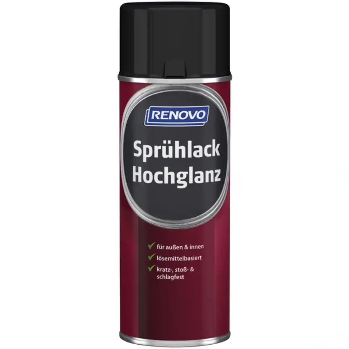 Bild 1 von Sprühlack, verkehrsschwarz RAL 9017, hochglänzend, 400ml