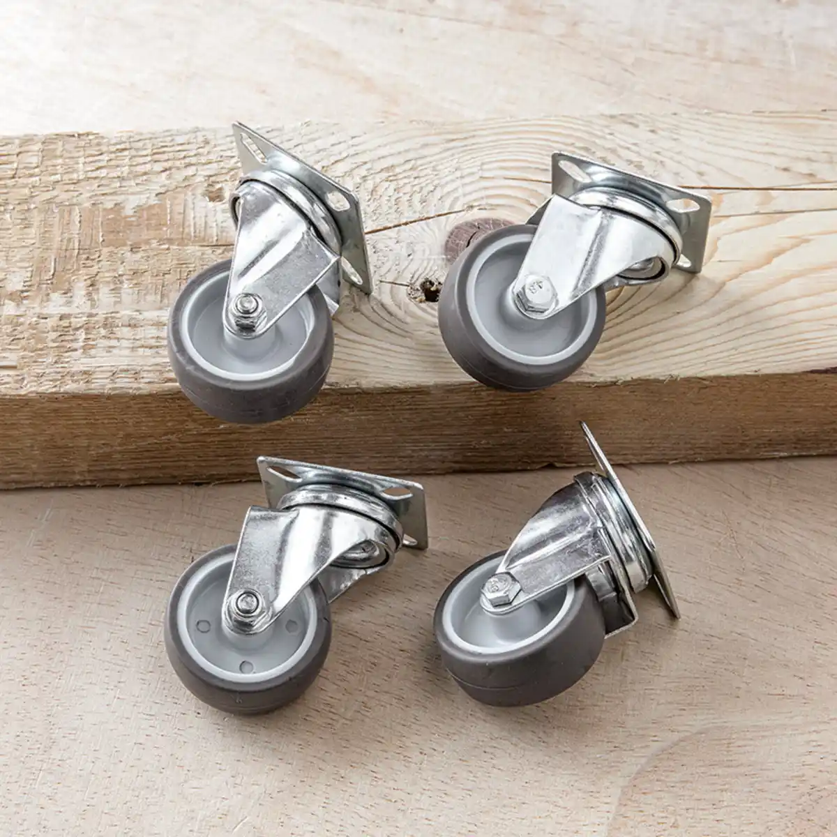 Bild 1 von Kraft Werkzeuge Apparate-Lenkrollen-Set 4tlg.