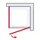 Bild 2 von Duschkabine »Alexa Style 2.0«, Drehtür inklusive SW, 90 x 90 x 192 cm, Mattschwarz