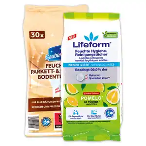 Saubermax/Lifeform Feuchte Boden-/ Reinigungstücher