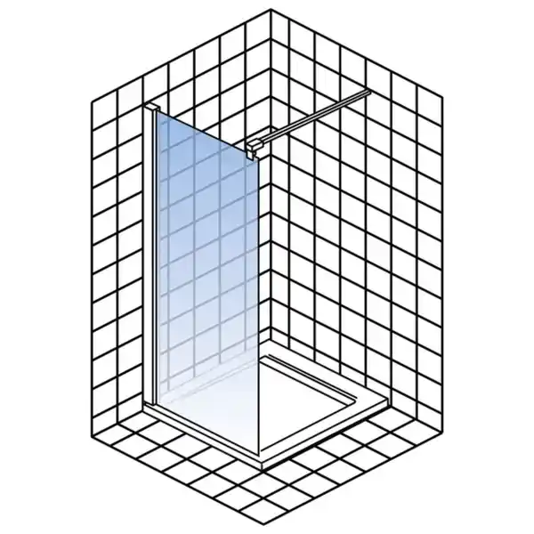 Bild 3 von Duschwand »Alexa Style 2.0«, BxH: 100 x 200 cm, ESG, Walk-In, Ecke