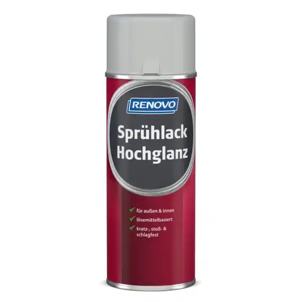 Bild 1 von Sprühlack, lichtgrau RAL 7035, hochglänzend, 400ml