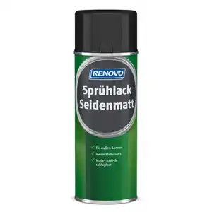 Sprühlack, verkehrsschwarz RAL 9017, seidenmatt, 400ml