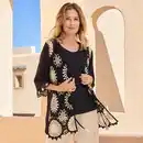 Bild 1 von Damen-Jacke mit Häkeloptik