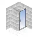 Bild 3 von Drehtür »Alexa Style 2.0«, Höhe: 192 cm, aluminiumfarben, Scheibenstärke: 5 mm