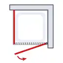 Bild 4 von Duschwand »Alexa Style 2.0«, BxH: 80 x 200 cm, ESG, Drehtür mit Seitenwand, Ecke