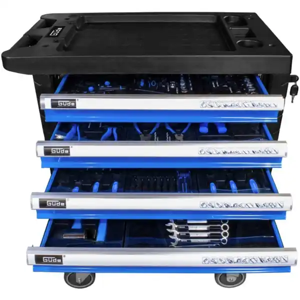 Bild 3 von Werkstattwagen »Premium GWP 07«, 250-tlg., mit 7 Schubladen, blau