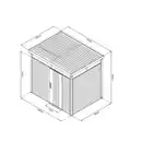 Bild 2 von Systemhaus »Premium«, Gr. 2, LxBxH: 194 x 254 x 218 cm, quarzgrau