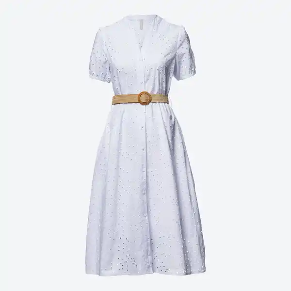 Bild 1 von Damen-Kleid mit Lochstickerei