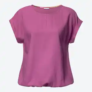 Damen-Bluse aus Viskose und Leinen