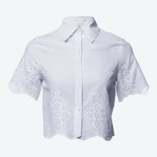 Bild 1 von Damen-Bluse mit Lochstickerei