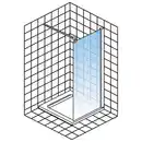 Bild 4 von Walk-In Dusche »Black Style«, Höhe: 200 cm, eckig, mattschwarz
