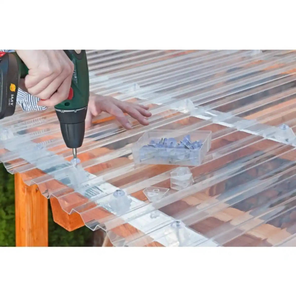 Bild 2 von Dachplatte, 2000x1040x0,8 mm (LxBxS), Polycarbonat, transparent