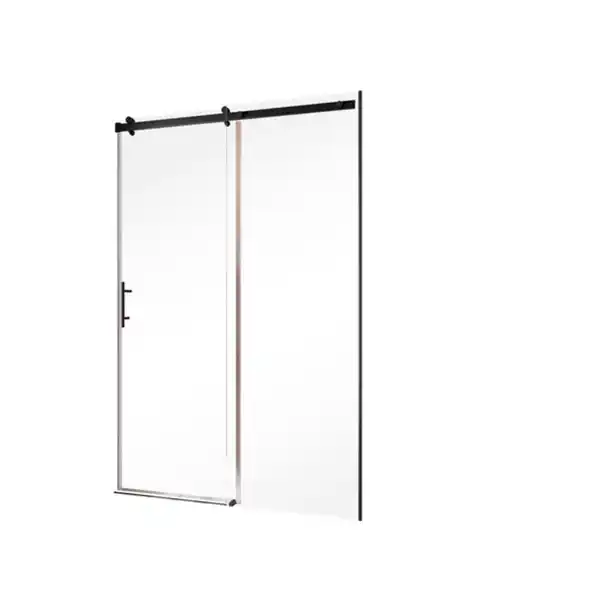 Bild 2 von Duschkabine »Alexa Style 2.0«, Schiebetür in Nische, 140 x 200 cm, Mattschwarz