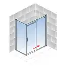 Bild 4 von Duschkabine »Alexa Style 2.0«, Schiebetür inklusive SW, 120 x 80 x 200 cm, Mattschwarz