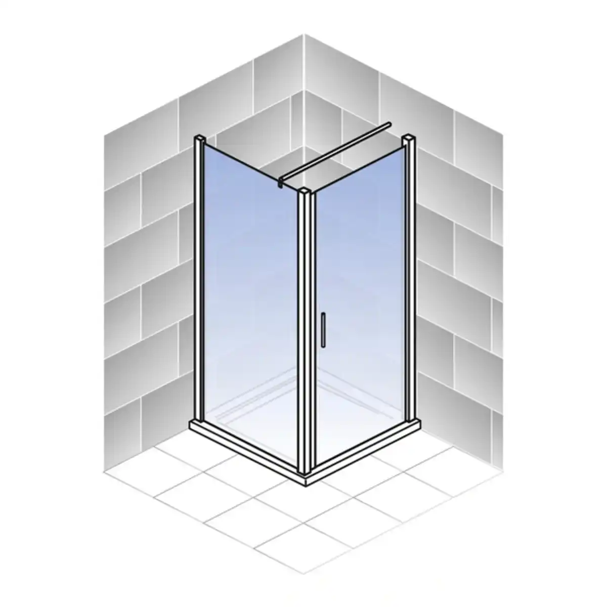 Bild 3 von Drehtür mit Seitenwand »Sirius«, Drehtür, BxH: 90 x 190 cm