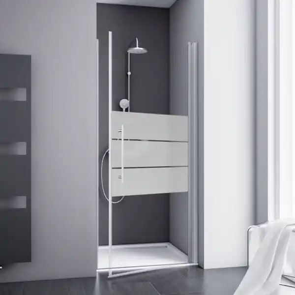 Bild 1 von Drehtür »Alexa Style 2.0«, Höhe: 192 cm, aluminiumfarben, Scheibenstärke: 5 mm