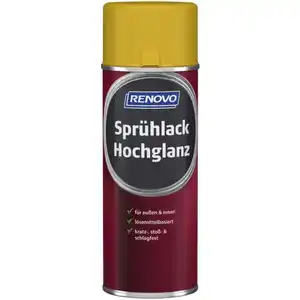Sprühlack, rapsgelb RAL 1021, hochglänzend, 400ml
