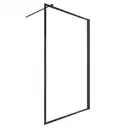 Bild 2 von Walk-In Dusche »Black Style«, Höhe: 200 cm, eckig, mattschwarz