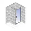 Bild 4 von Drehtür »Alexa Style 2.0«, in Nische, Höhe: 192 cm, chromfarben, Scheibenstärke: 5 mm