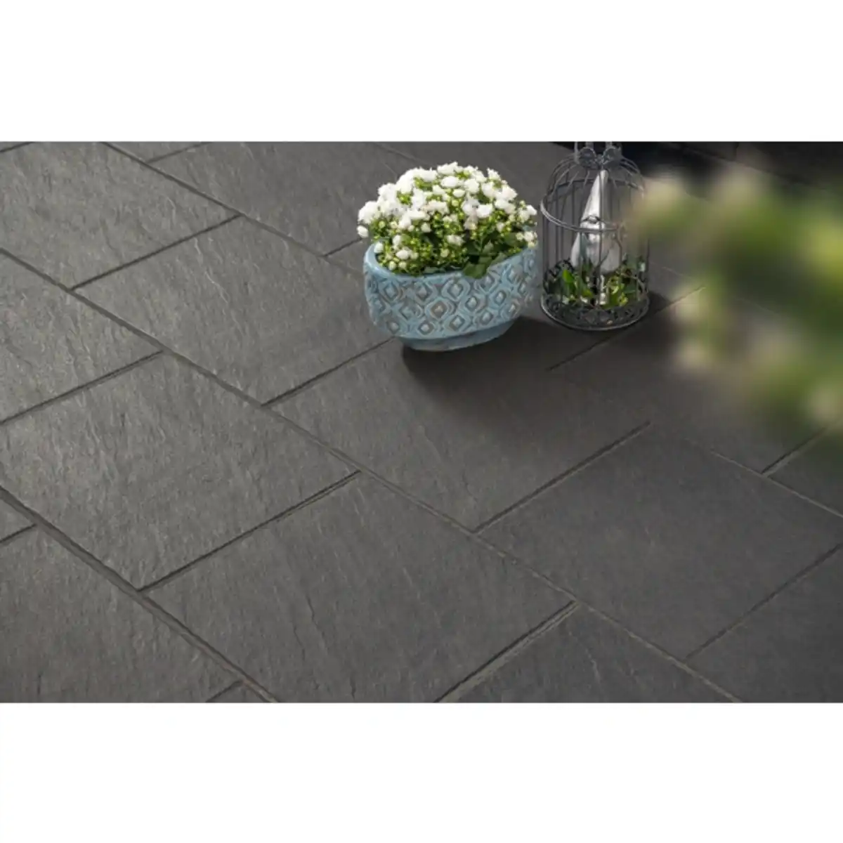 Bild 1 von Betonplatte »Maraja «, Beton, schwarz, LxBxH: 40 x 40 x 4 cm