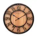 Bild 2 von Wanduhr, Ø 40 cm, Holz/Kunststoff, kupfer/schwarz