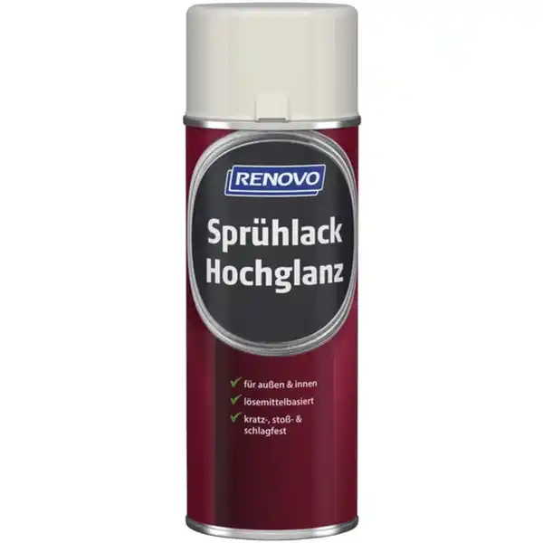 Bild 1 von Sprühlack, reinweiß RAL 9010, hochglänzend, 400ml