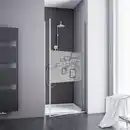 Bild 1 von Drehtür »Alexa Style 2.0«, in Nische, Höhe: 192 cm, chromfarben, Scheibenstärke: 5 mm