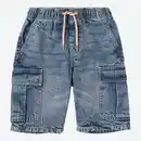 Bild 2 von Kinder-Jungen-Jeans-Bermudas mit Kordelzug
