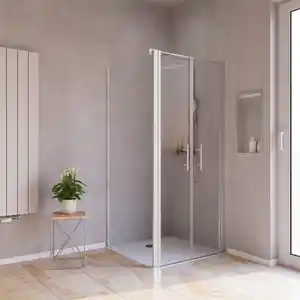 Seitenwand »Sirius«, BxH: 90 x 190 cm, ESG, Ecke