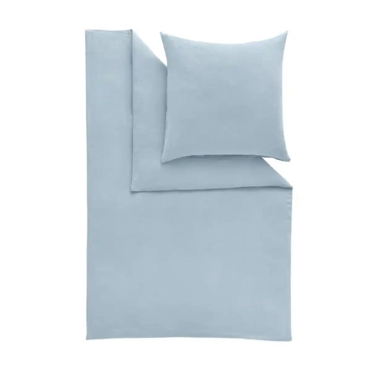 Bild 1 von Musselin Bettwäsche, 155 x 200 cm, blau