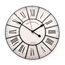 Bild 1 von Wanduhr (Analog), Ø: 40 cm, Vintage-Optik, schwarz/beige