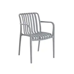 Stapelstuhl »Rosika«, BxTxH: 56 x 42/58 x 81 cm, Kunststoff, hellgrau